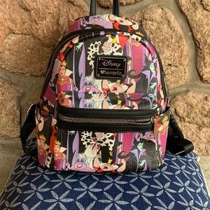 Disney villains Loungefly mini backpack